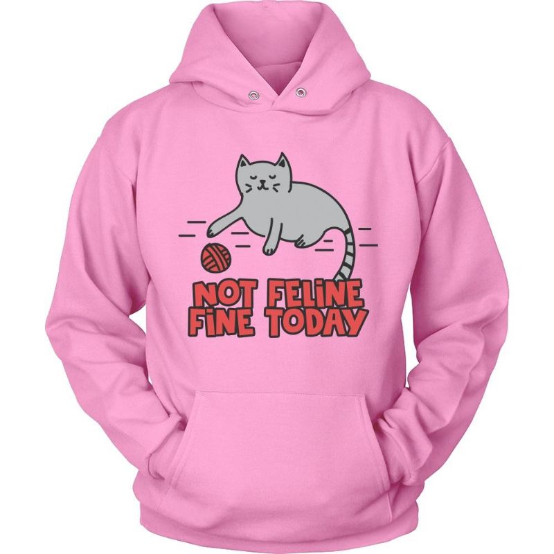 Feline It Today Kattskjorta Hoodie