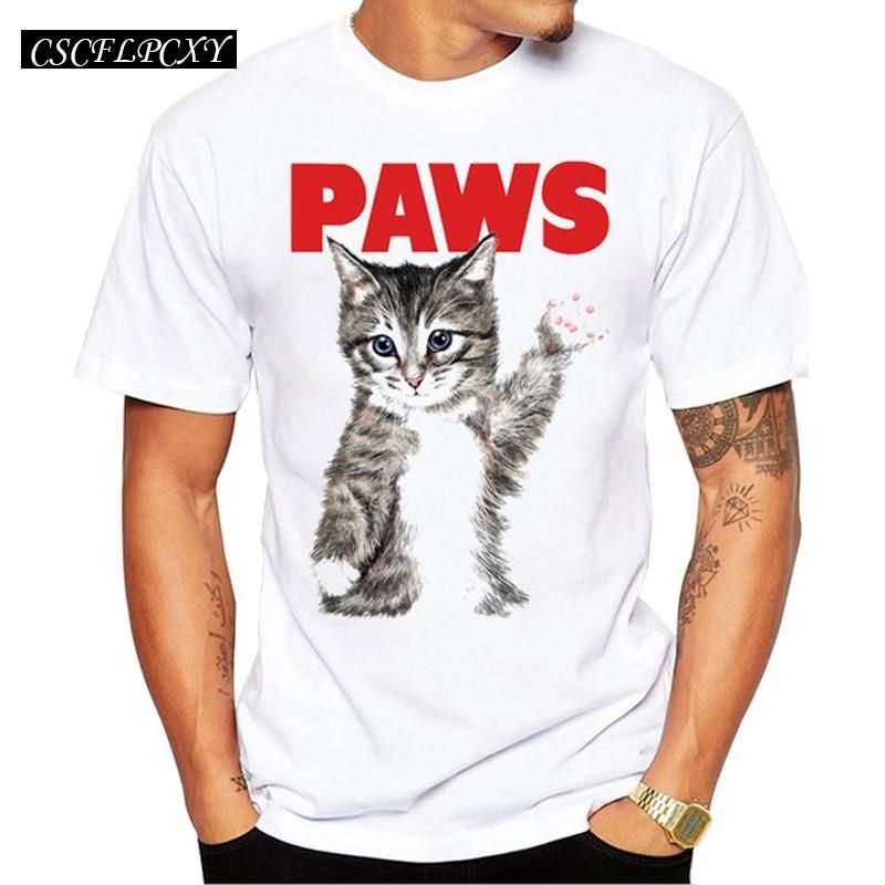 Tassar Katt Tryckt T-shirt