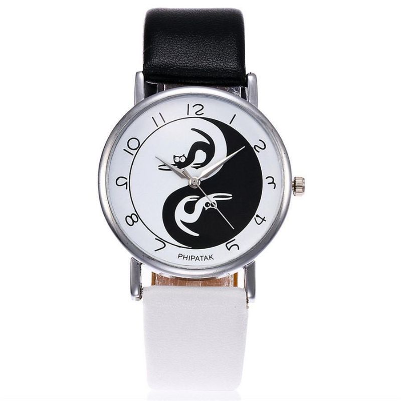 Yin Yang Kattdesign Armbandsur